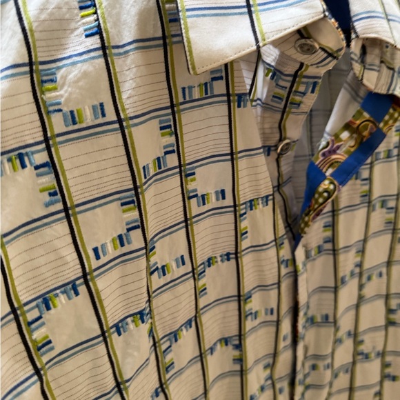 Robert Graham Mens Button Down Bold Print Casual Shirt Size Size L - Picture 4 of 8